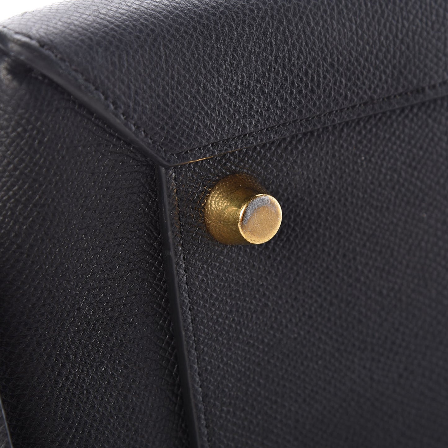 Grained Calfskin Mini Belt Bag Black