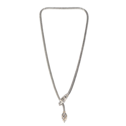 John Hardy Sterling Silver 18K Yellow Gold Legends Naga Dragon Lariat Necklace 2 of 4