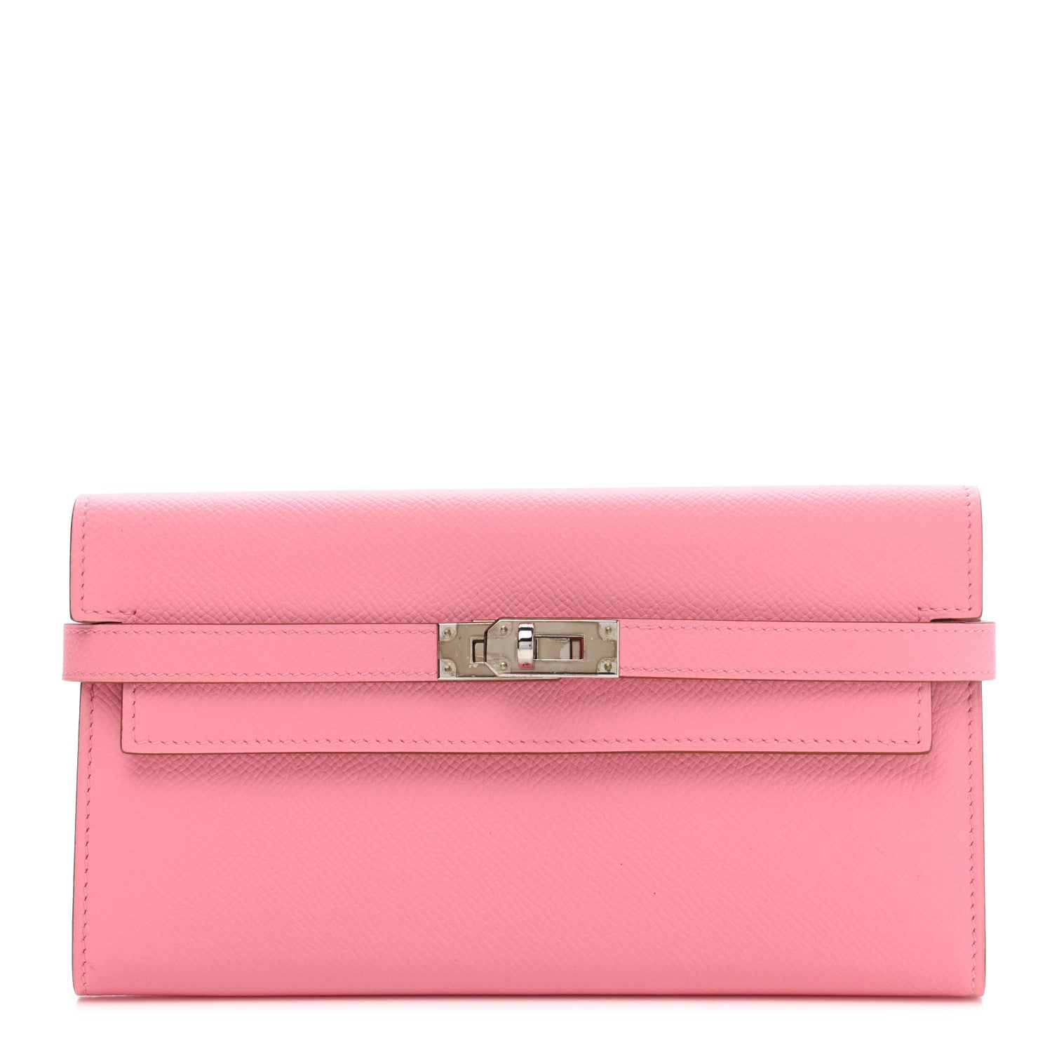 Hermes Epsom Kelly Longue Wallet Rose Confetti 1 of 8