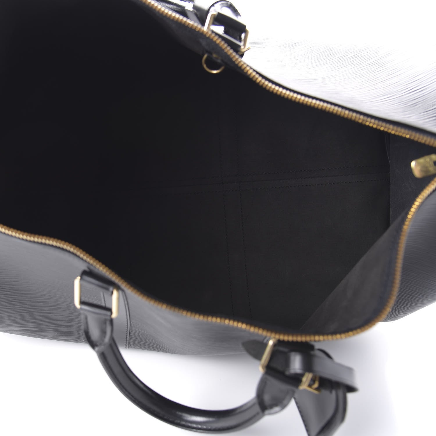 Louis Vuitton Epi Keepall 50 Black 4 of 9