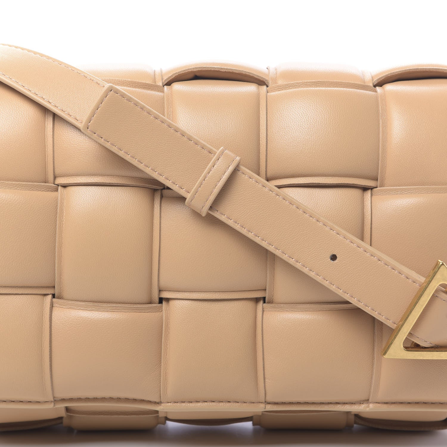 Bottega Veneta Nappa Maxi Intreccio Padded Cassette Crossbody Bag Almond 10 of 10