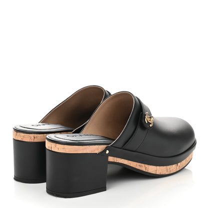 Chanel Calfskin CC Turn Lock Clogs 41 Black 4 of 9