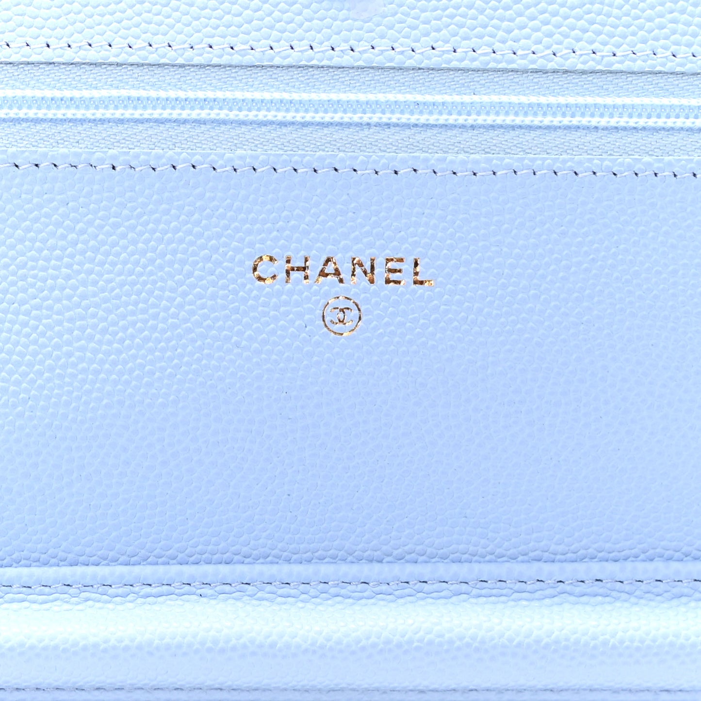 Caviar Quilted Wallet On Chain WOC Blue