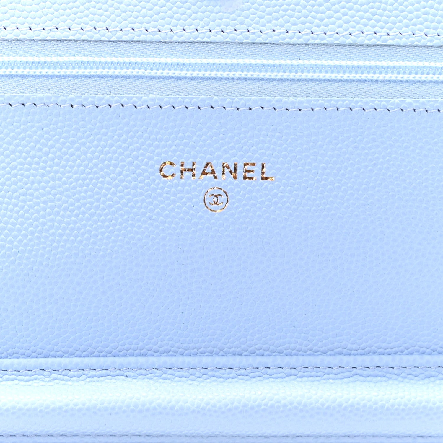 Chanel Caviar Quilted Wallet On Chain WOC Blue 6 of 12