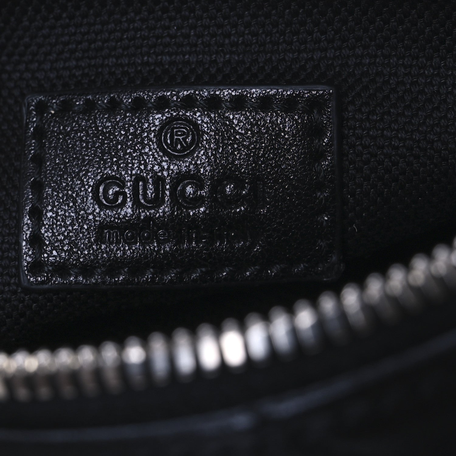 Gucci Sakai Be Green Calfskin Diagonal Stitched Mini Blondie Barrel Shoulder Bag Black 6 of 10