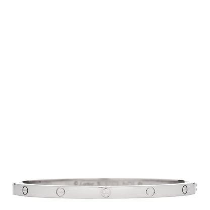 Cartier 18K White Gold Small LOVE Bracelet 16 1 of 8