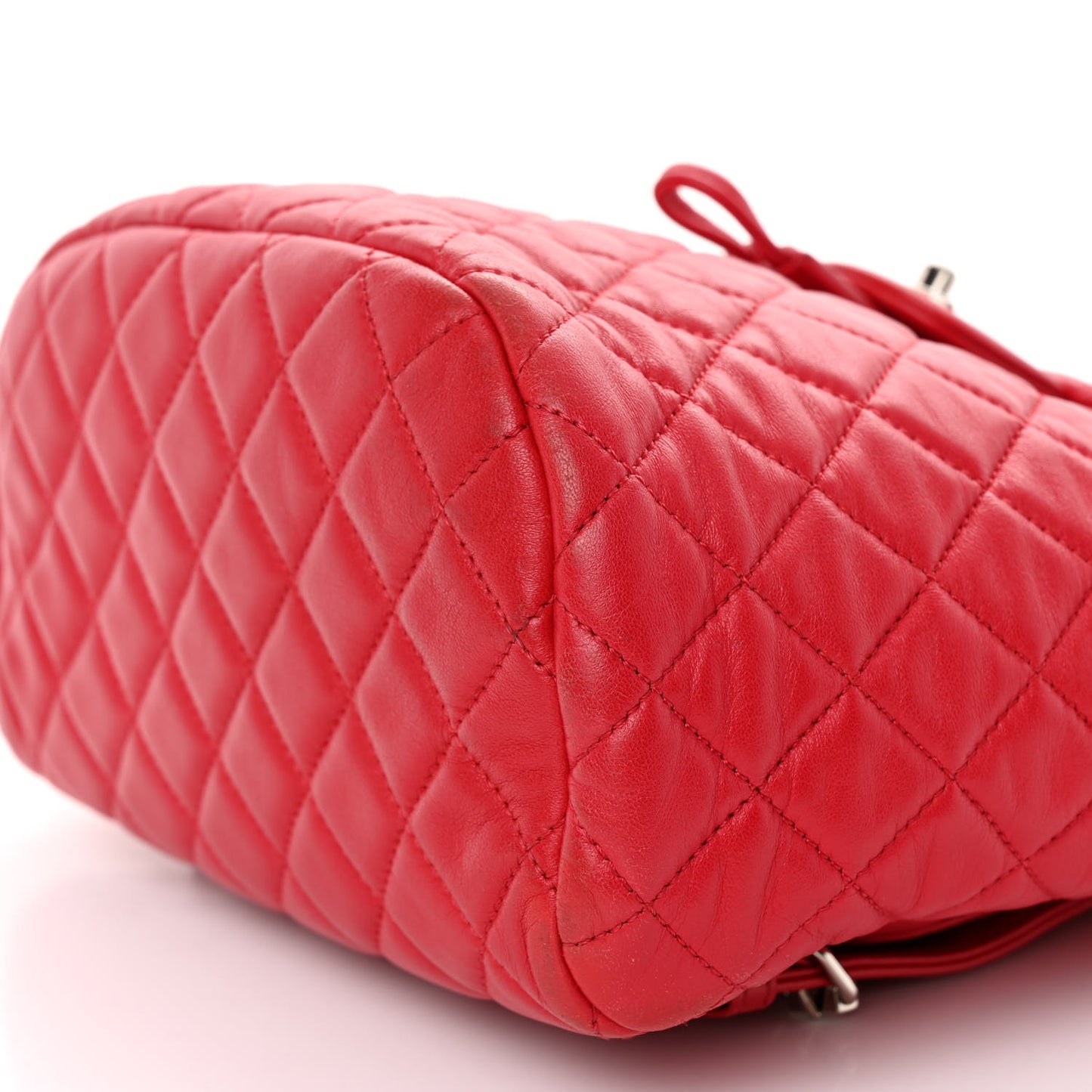 Lambskin Quilted Small Urban Spirit Backpack Red