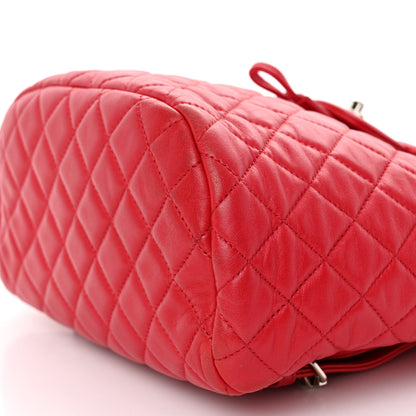 Chanel Lambskin Quilted Small Urban Spirit Backpack Red 9 of 10