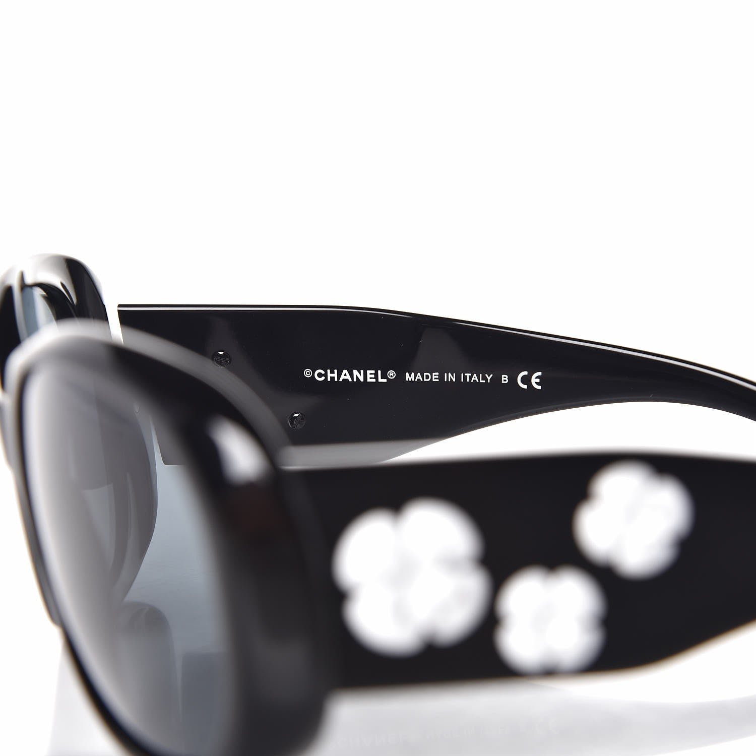 Chanel Camellia CC Sunglasses 5113 Black 6 of 9
