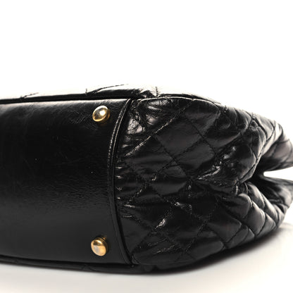 Chanel Glazed Calfskin Quilted Medium Daily Walk Flap Black 10 of 11