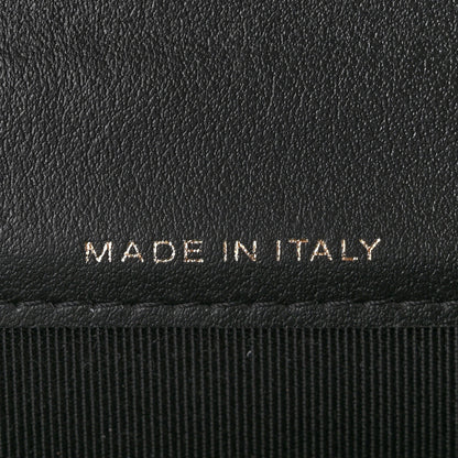 Chanel Calfskin Crocodile Embossed Graffiti 2.55 Crocodile Reissue Flap Card Holder Black Gold 7 of 9