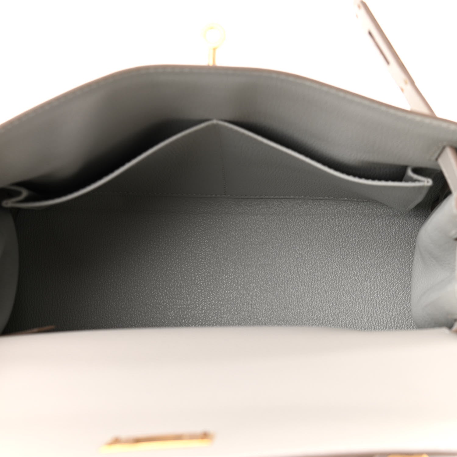 Hermes Evercolor Kelly Retourne 28 Gris Perle 5 of 11