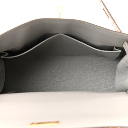 Hermes Evercolor Kelly Retourne 28 Gris Perle 5 of 11