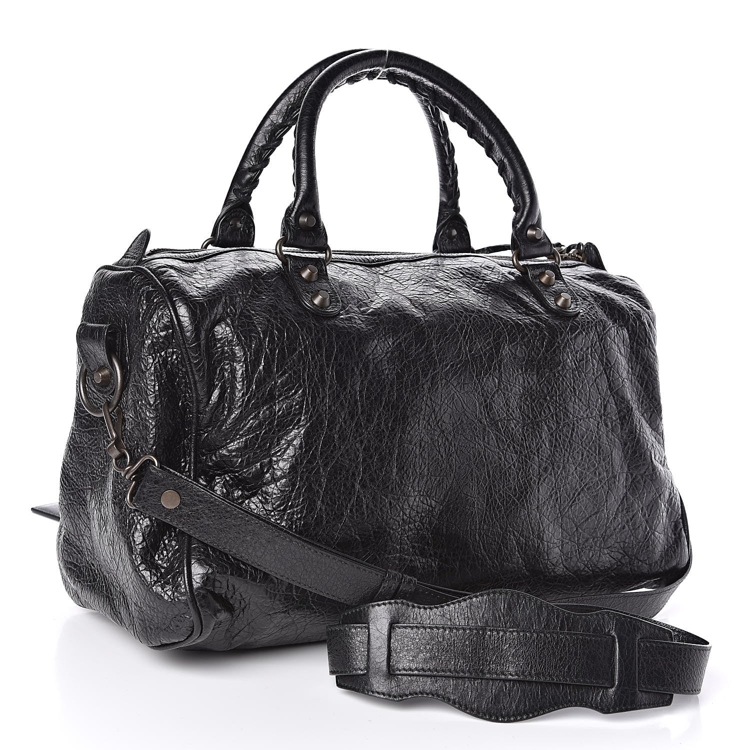 Balenciaga Agneau Classic Hardware Boston Black 3 of 10