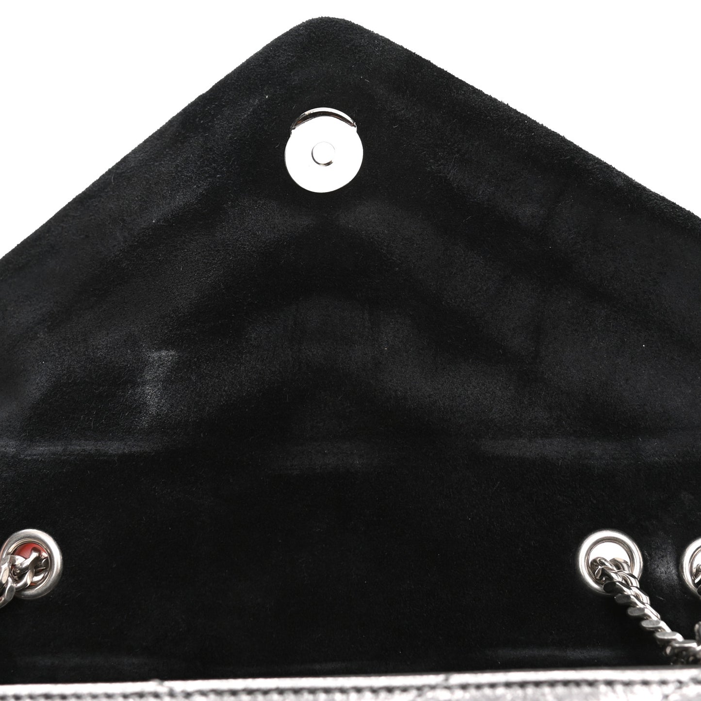 Y Quilted Monogram Small Loulou Chain Satchel Acciaio