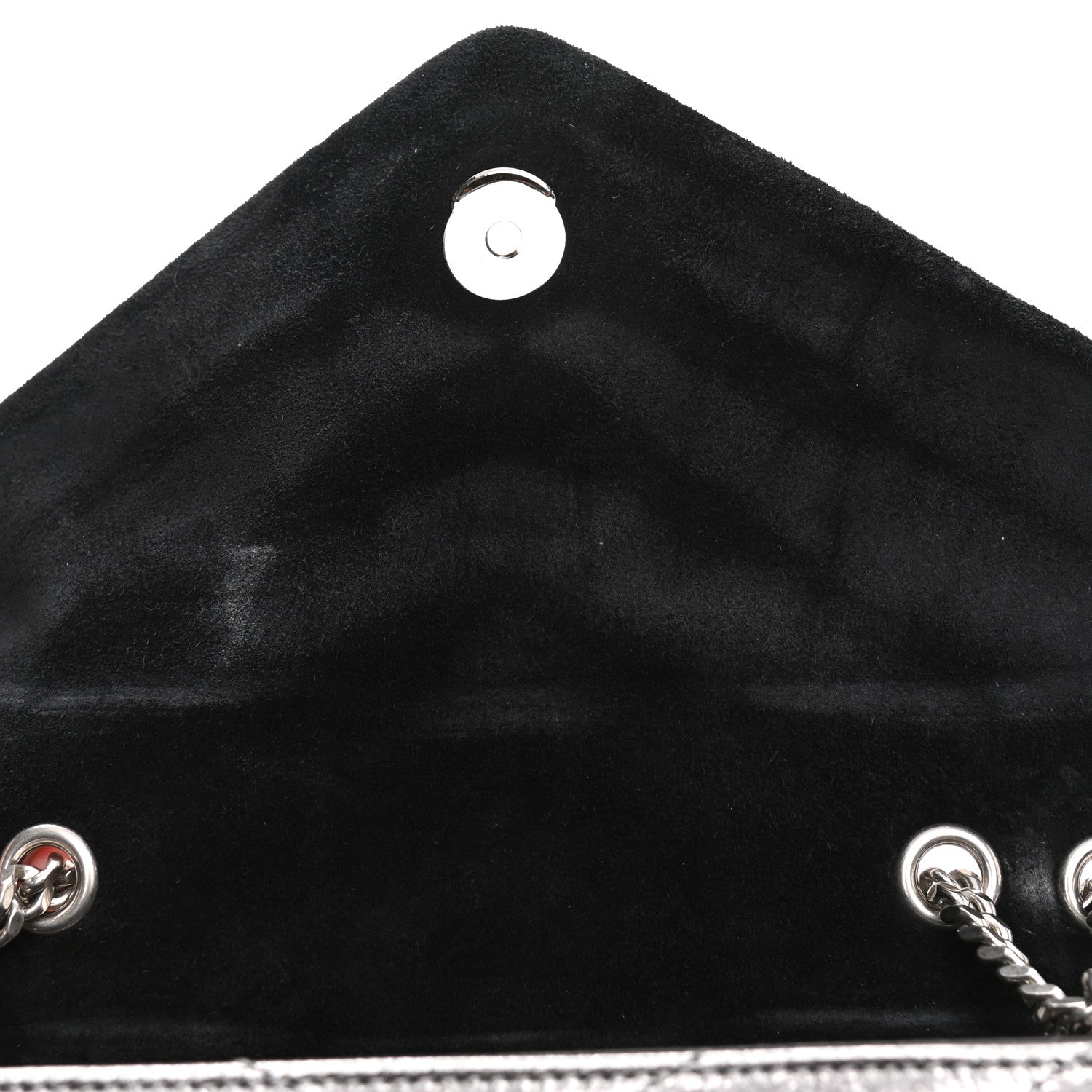 Saint Laurent Y Quilted Monogram Small Loulou Chain Satchel Acciaio 11 of 11