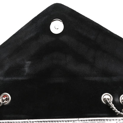Saint Laurent Y Quilted Monogram Small Loulou Chain Satchel Acciaio 11 of 11