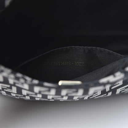 Fendi Zucchino Mini Hobo Black White Azzurro 7 of 10