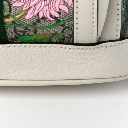 Gucci GG Supreme Monogram Flora Web Small Ophidia Day Backpack White 11 of 12