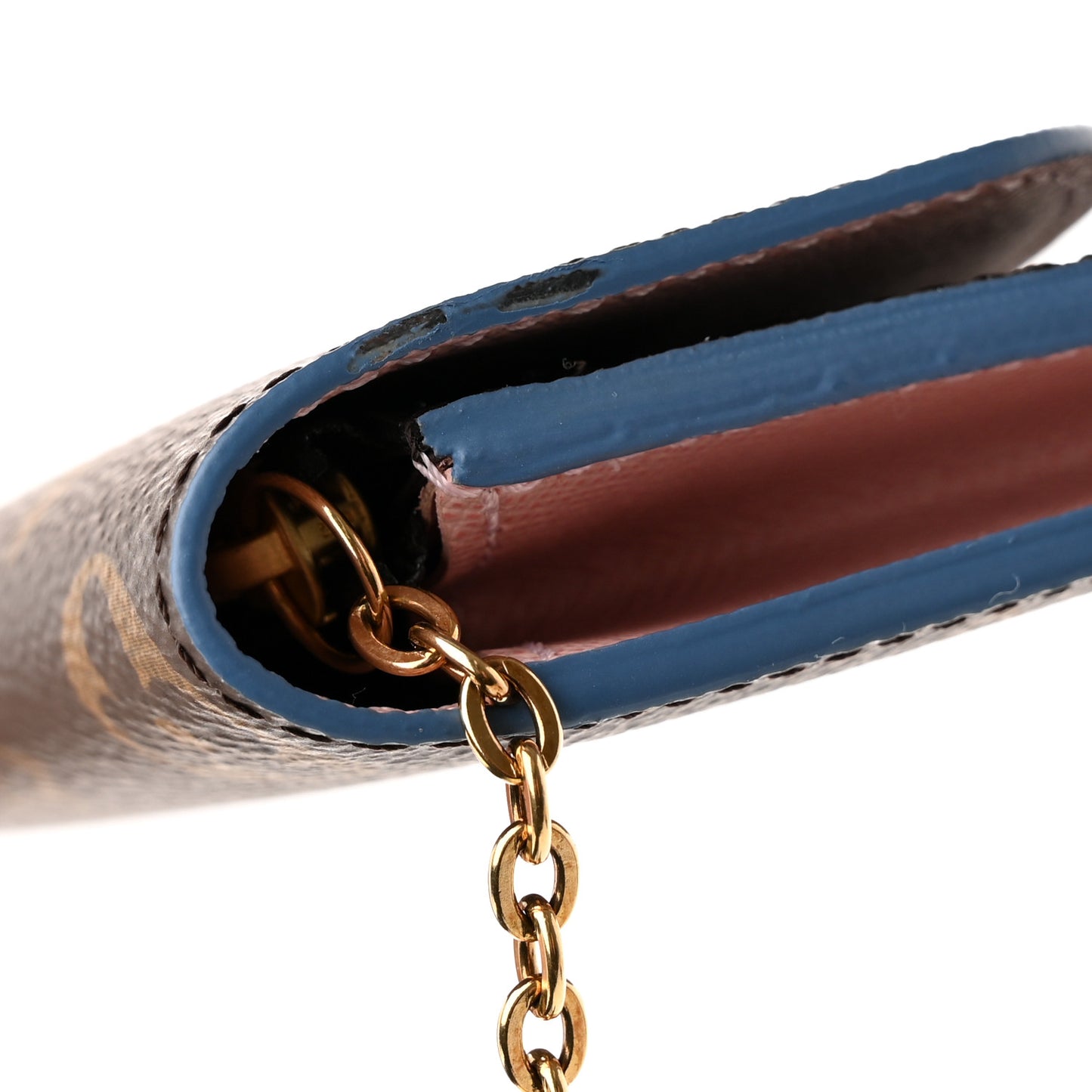 Monogram Bloom Flower Emilie Wallet Blue Jean