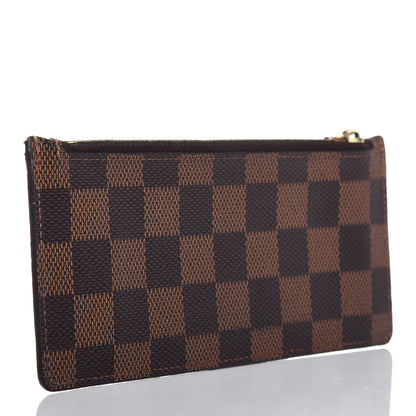 Louis Vuitton Damier Ebene Josephine Wallet Zippered Insert Red 3 of 11