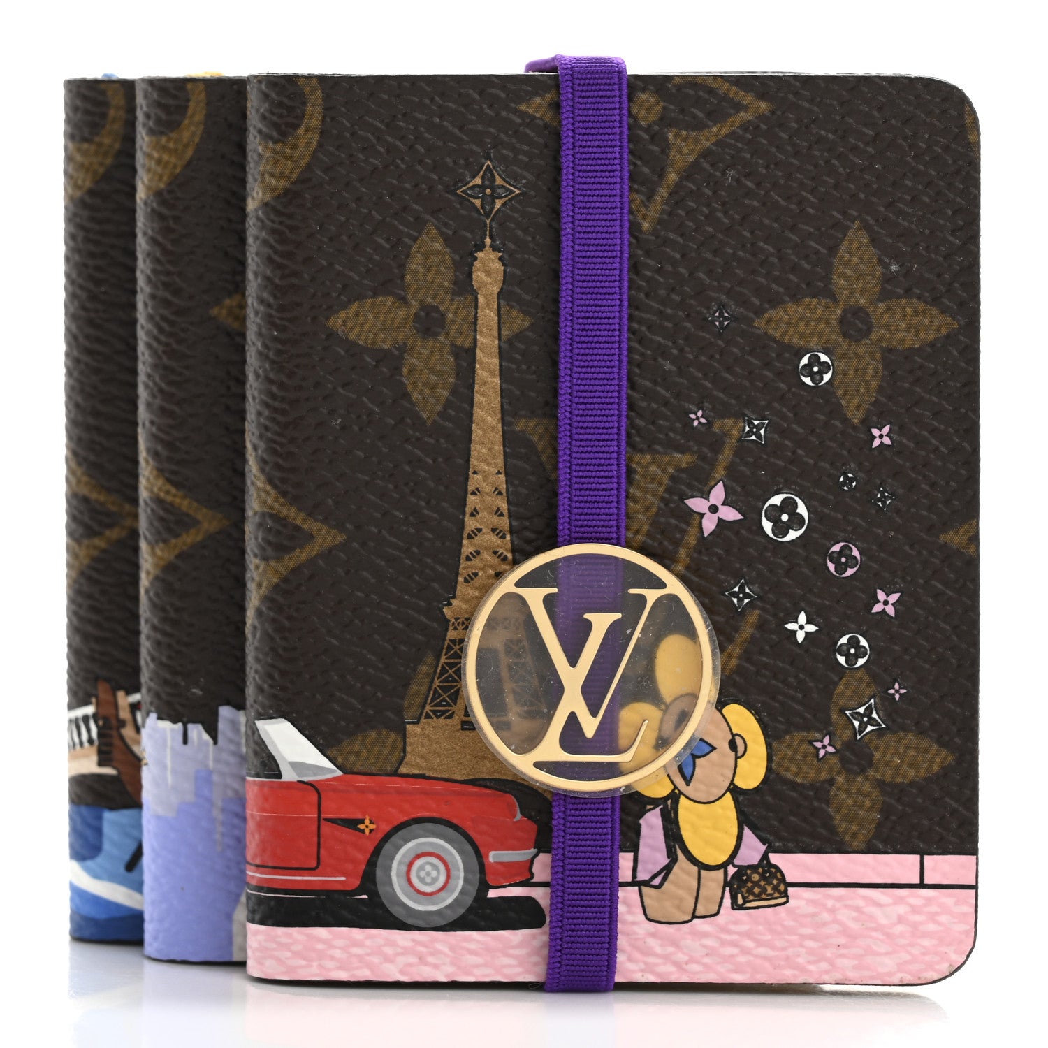 Louis Vuitton Monogram 2019 Christmas Animation Set of 3 Mini Jules Notebooks 1 of 8