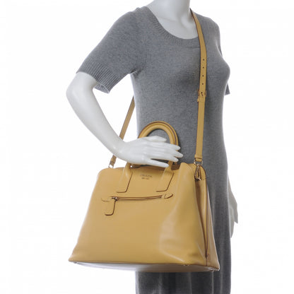 Prada Soft Calf Open Promenade Tote Ginestra 2 of 8