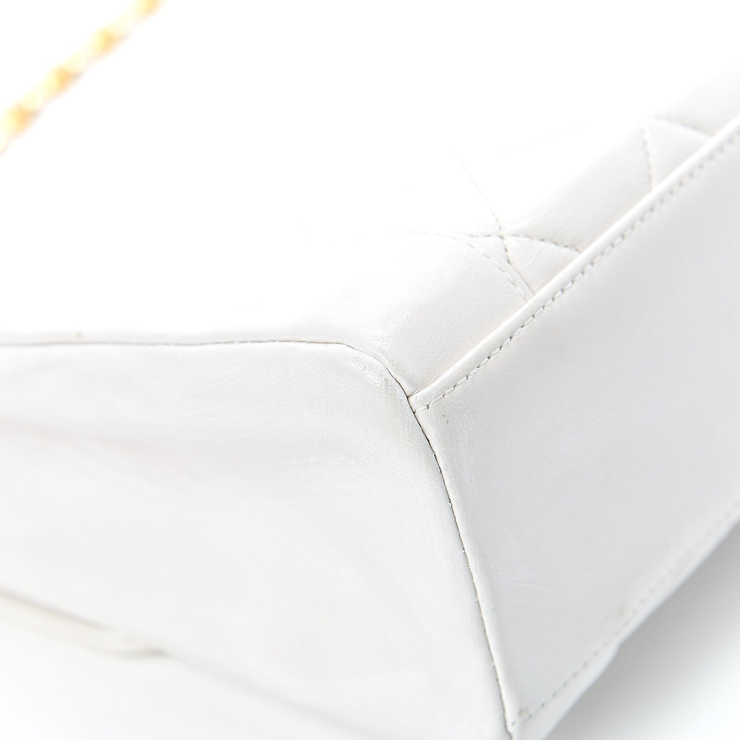 Chanel Lambskin Quilted Medium Single Flap White 13 of 18