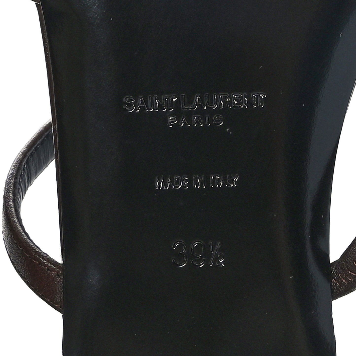 Calfskin Cassandra Monogram Sandals 39.5 Moro
