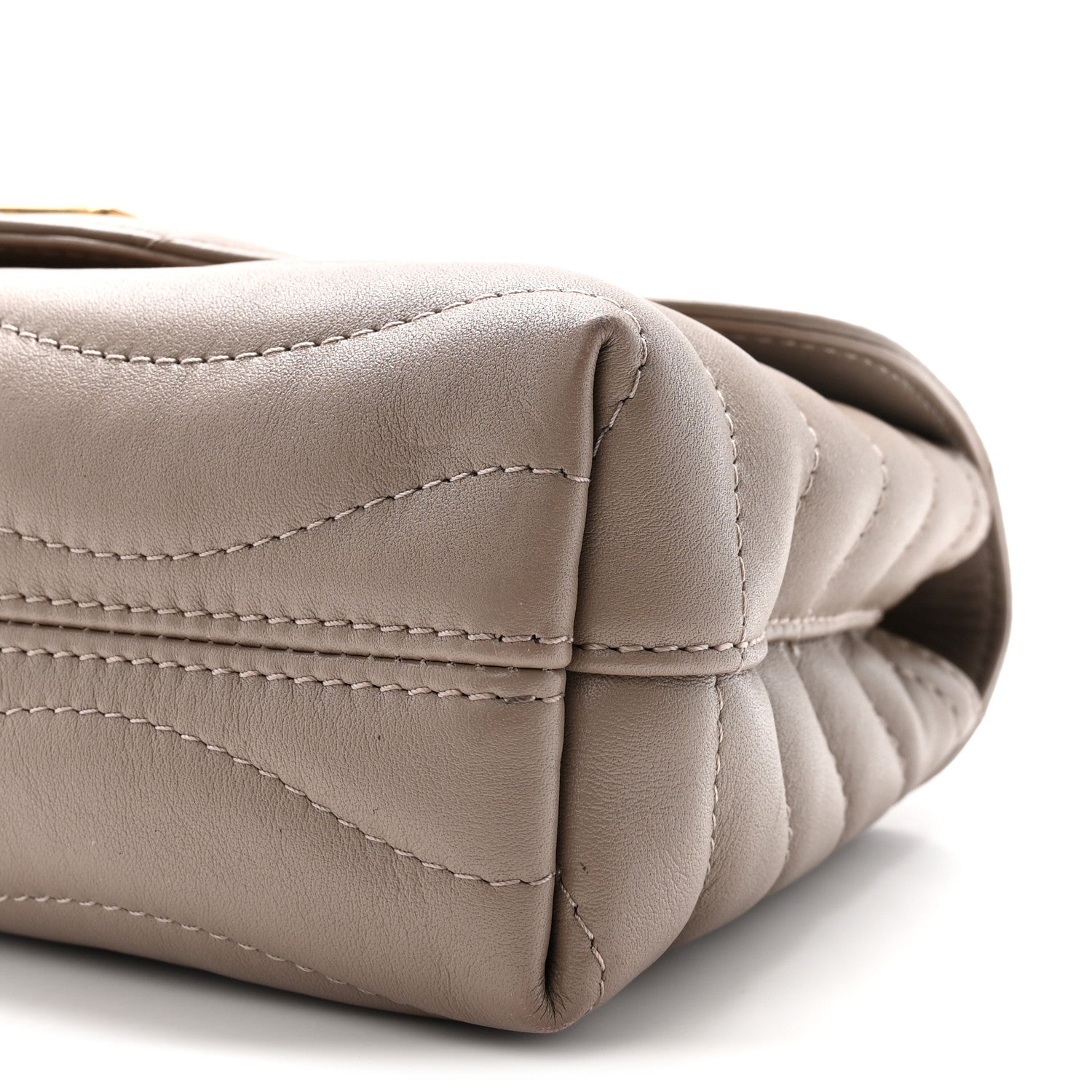 Louis Vuitton Calfskin LV New Wave Chain Bag Taupe 9 of 9