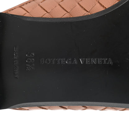 Bottega Veneta Nappa Ayers Intrecciato Flat Mules 38.5 Dahlia 6 of 7