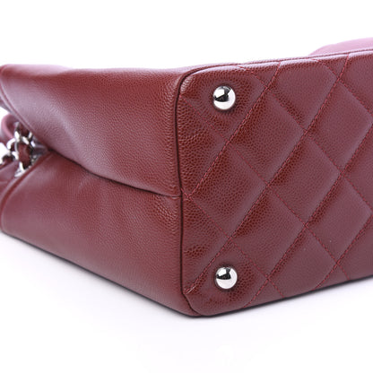 Chanel Caviar Quilted Large Timeless CC Soft Tote Dark Red 6 of 11