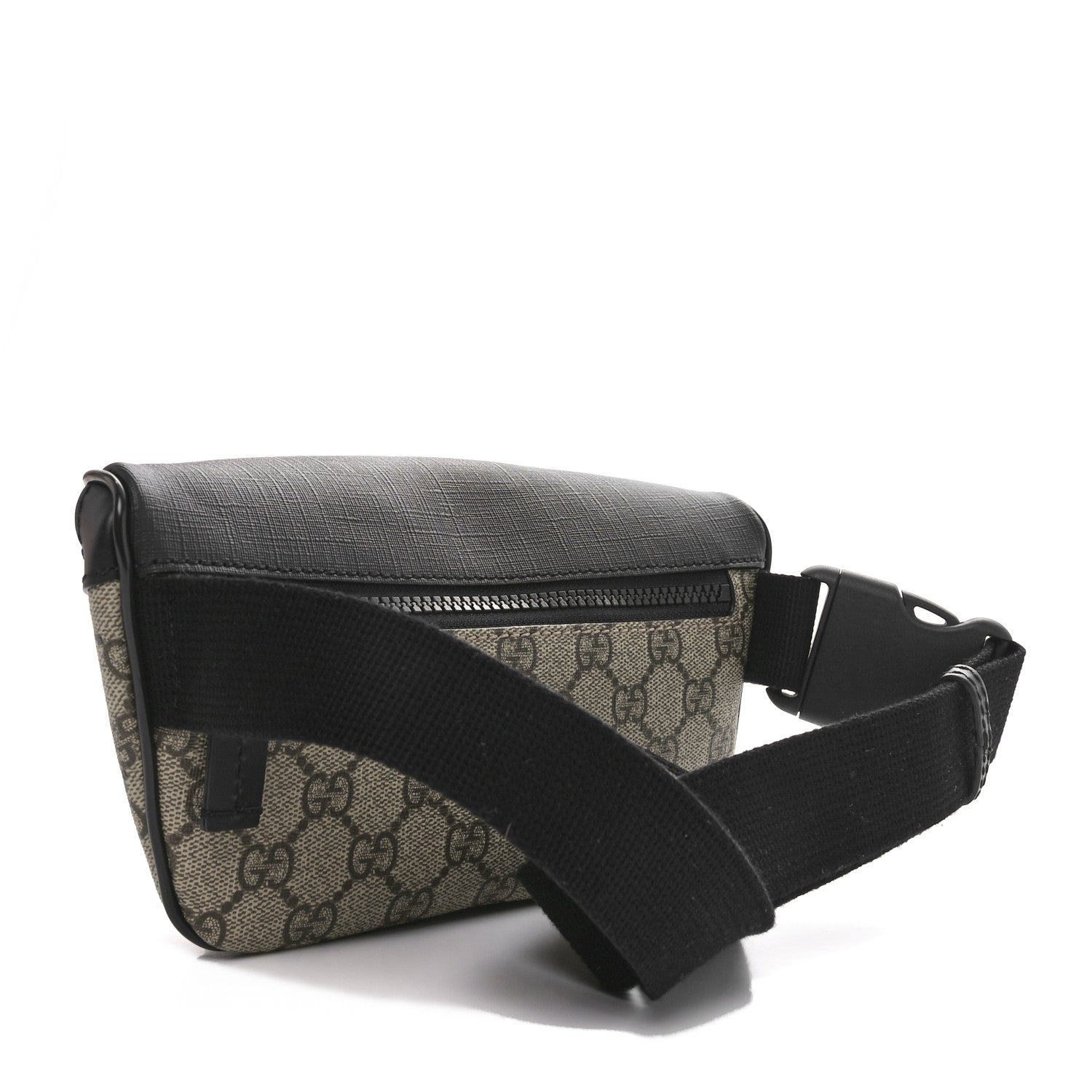 Gucci GG Supreme Monogram Belt Bag Black 3 of 10