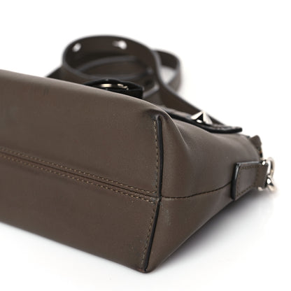 Fendi Vitello Dolce Bi-Color FF 1974 Embossed Mini By The Way Boston Bag Maya Black 9 of 10