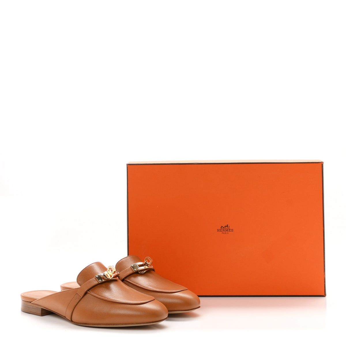 Hermes Calfskin Oz Mules 36 Naturel 10 of 10