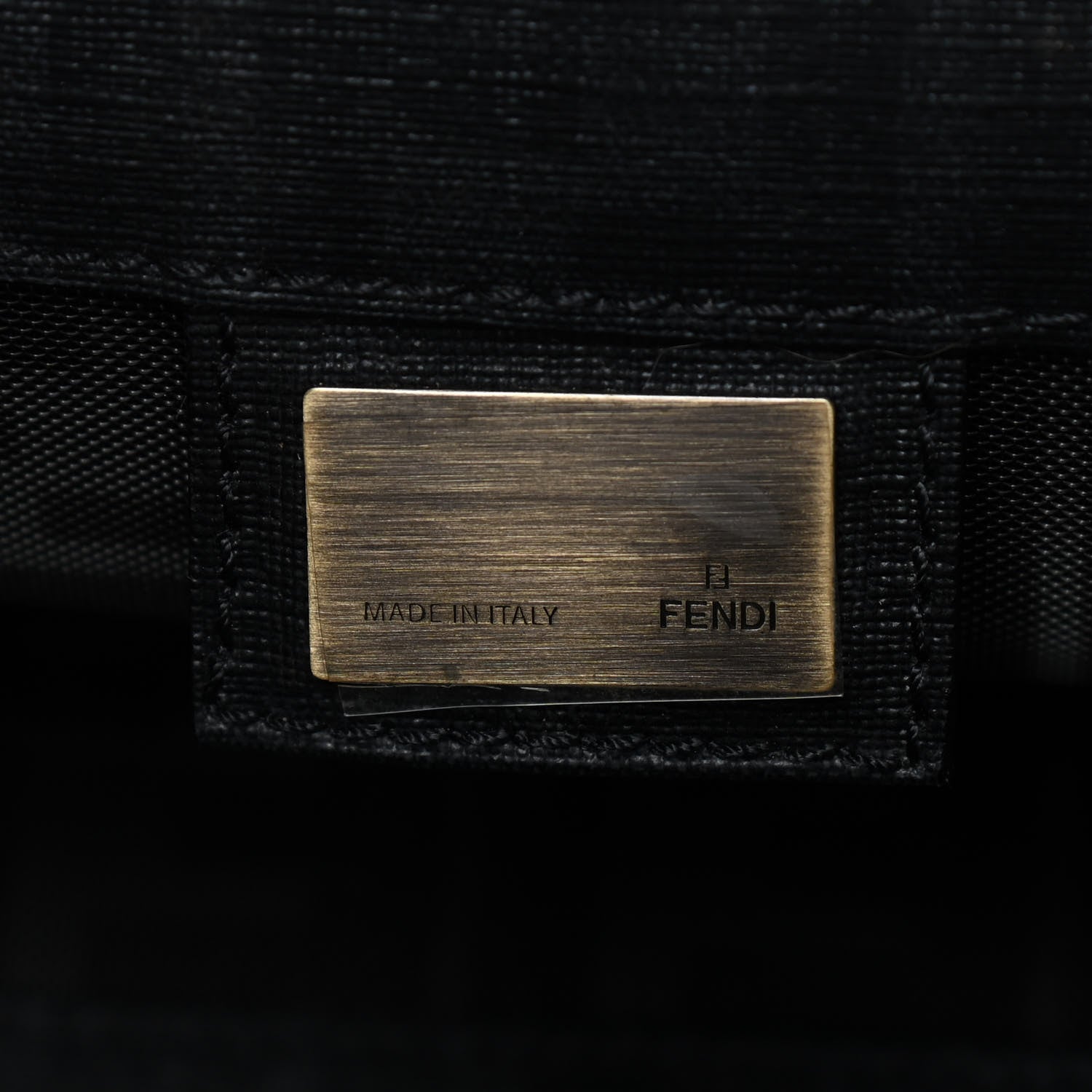 Fendi Mesh Glazed Fabric FF Shopping Tote Black 7 of 14