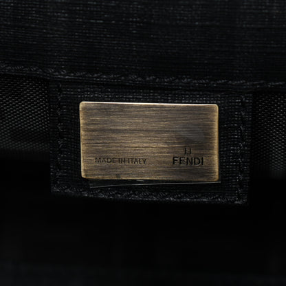 Fendi Mesh Glazed Fabric FF Shopping Tote Black 7 of 14