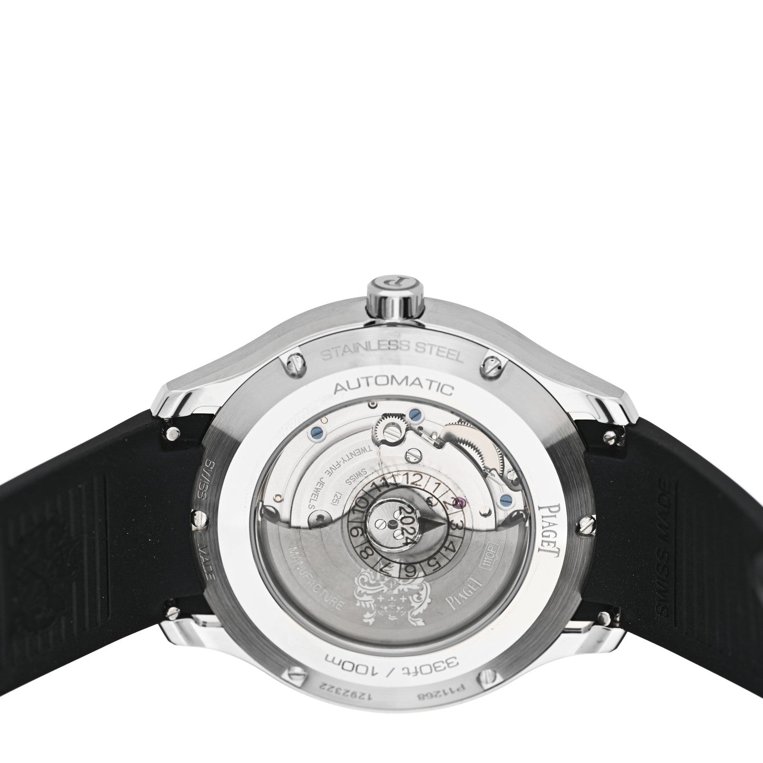 Piaget Stainless Steel Rubber 42mm Polo Date Automatic Watch Black 4 of 5