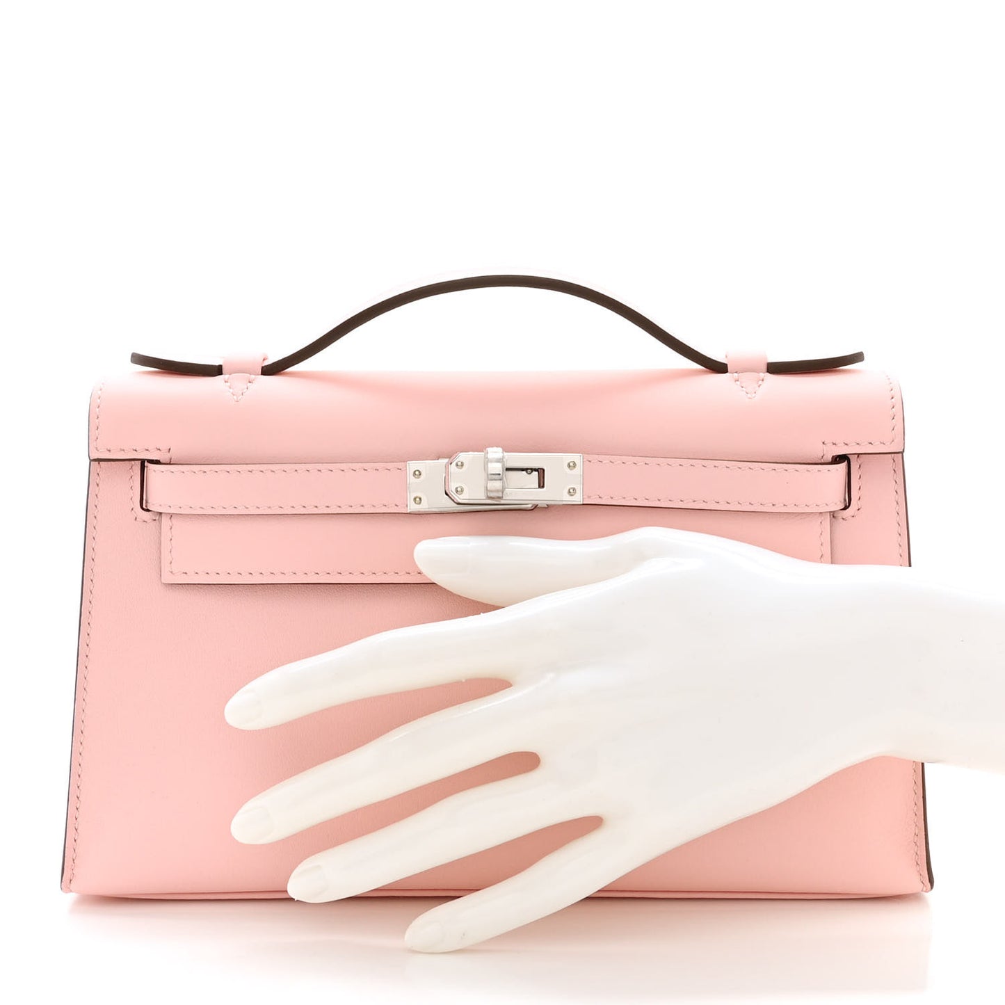 Swift Kelly Pochette Clutch Rose Sakura