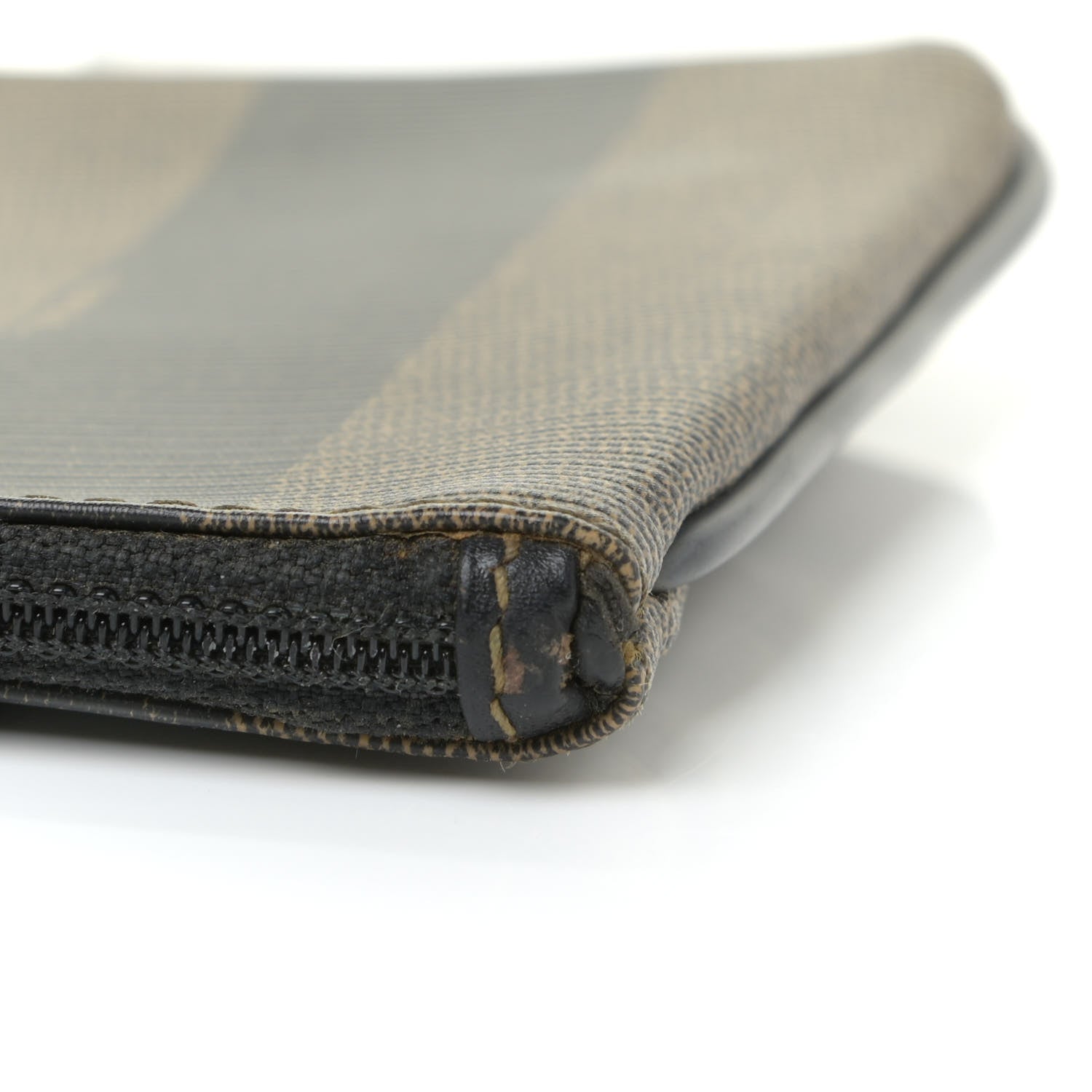 Fendi Pequin Zip Clutch Tobacco 13 of 13