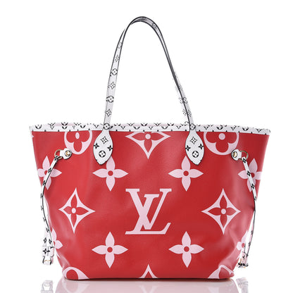Louis Vuitton Monogram Giant Neverfull MM Rouge 3 of 10