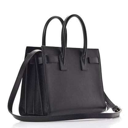 Saint Laurent Calfskin Love Patchwork Baby Sac De Jour Black 6 of 17