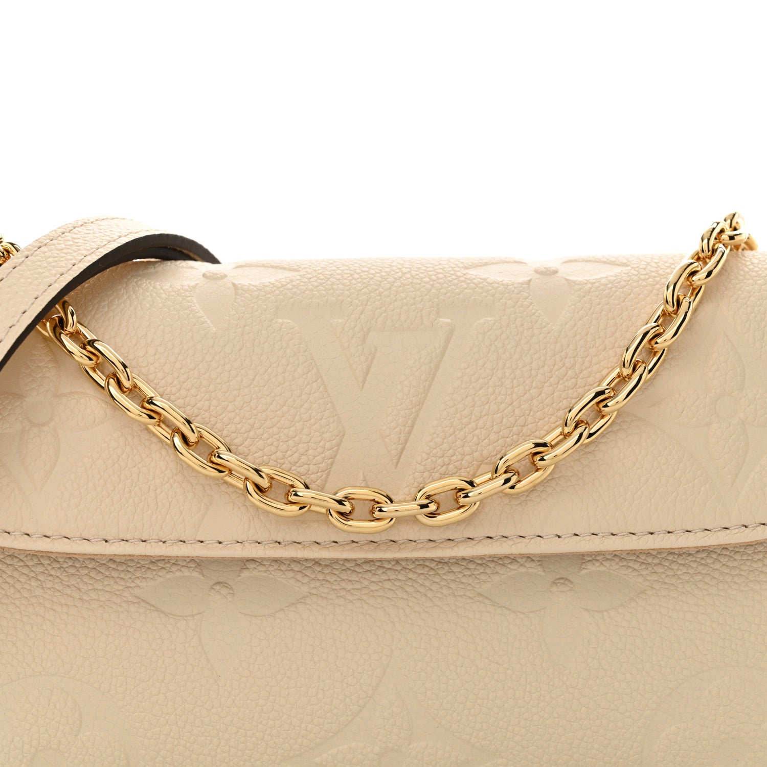Louis Vuitton Empreinte Monogram Giant Ivy Wallet On Chain Cream 8 of 10