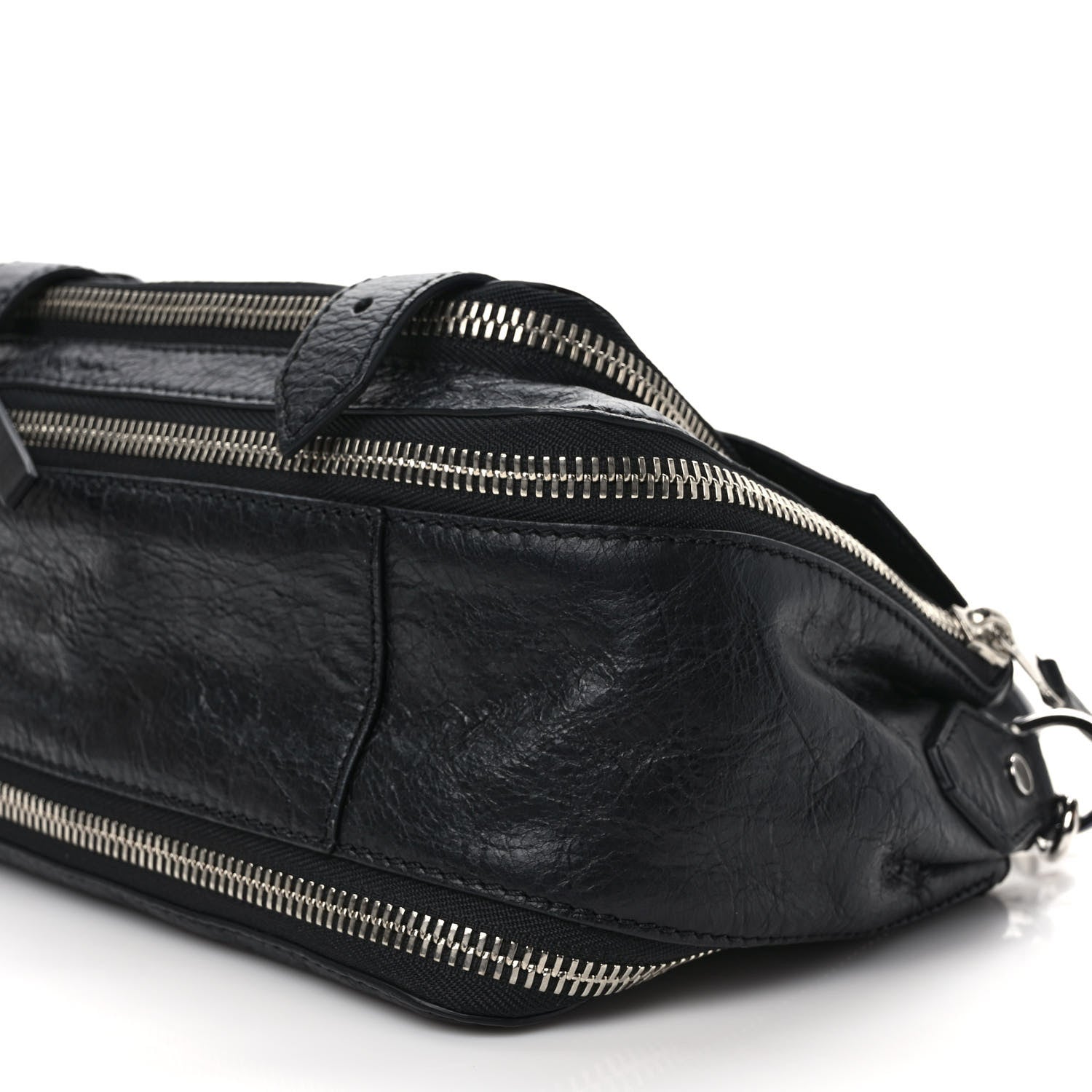 Proenza Schouler Crinkled Calfskin Tiny PS1 Satchel Black 9 of 11