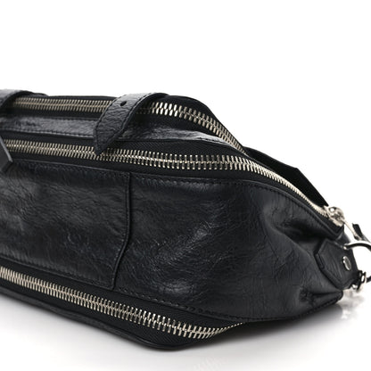 Proenza Schouler Crinkled Calfskin Tiny PS1 Satchel Black 9 of 11