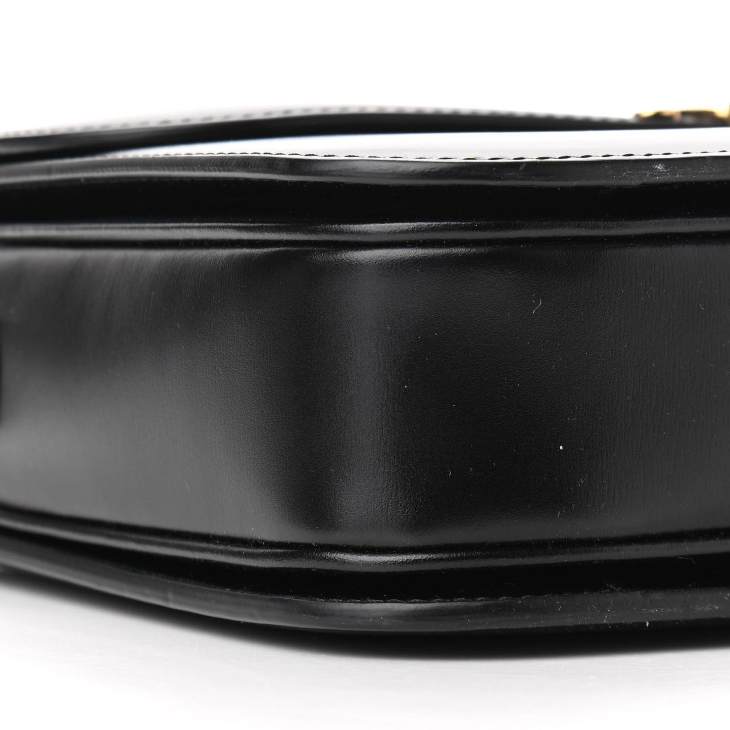 Shiny Calfskin Large Triomphe Black