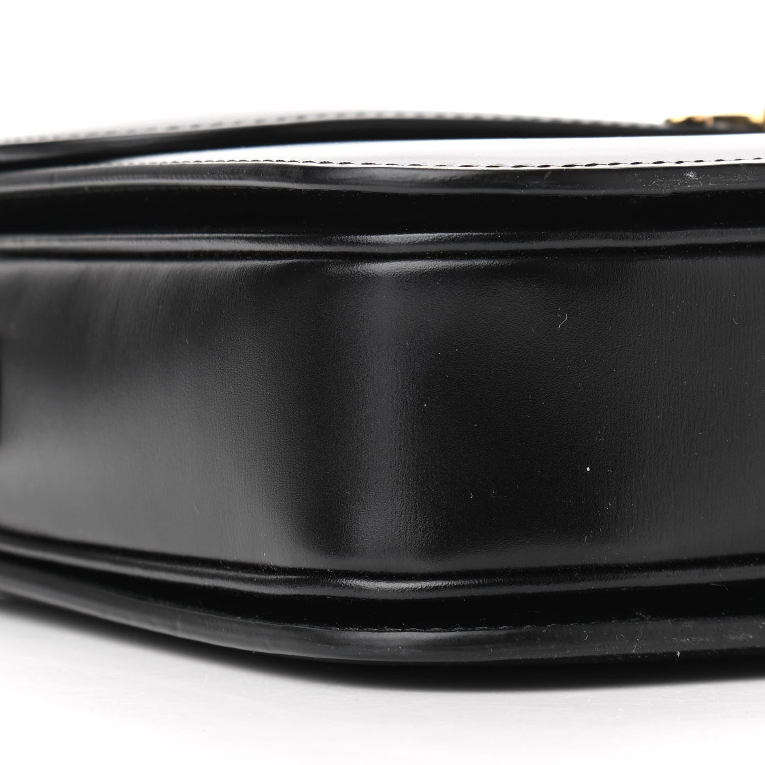 Celine Shiny Calfskin Large Triomphe Black 9 of 10