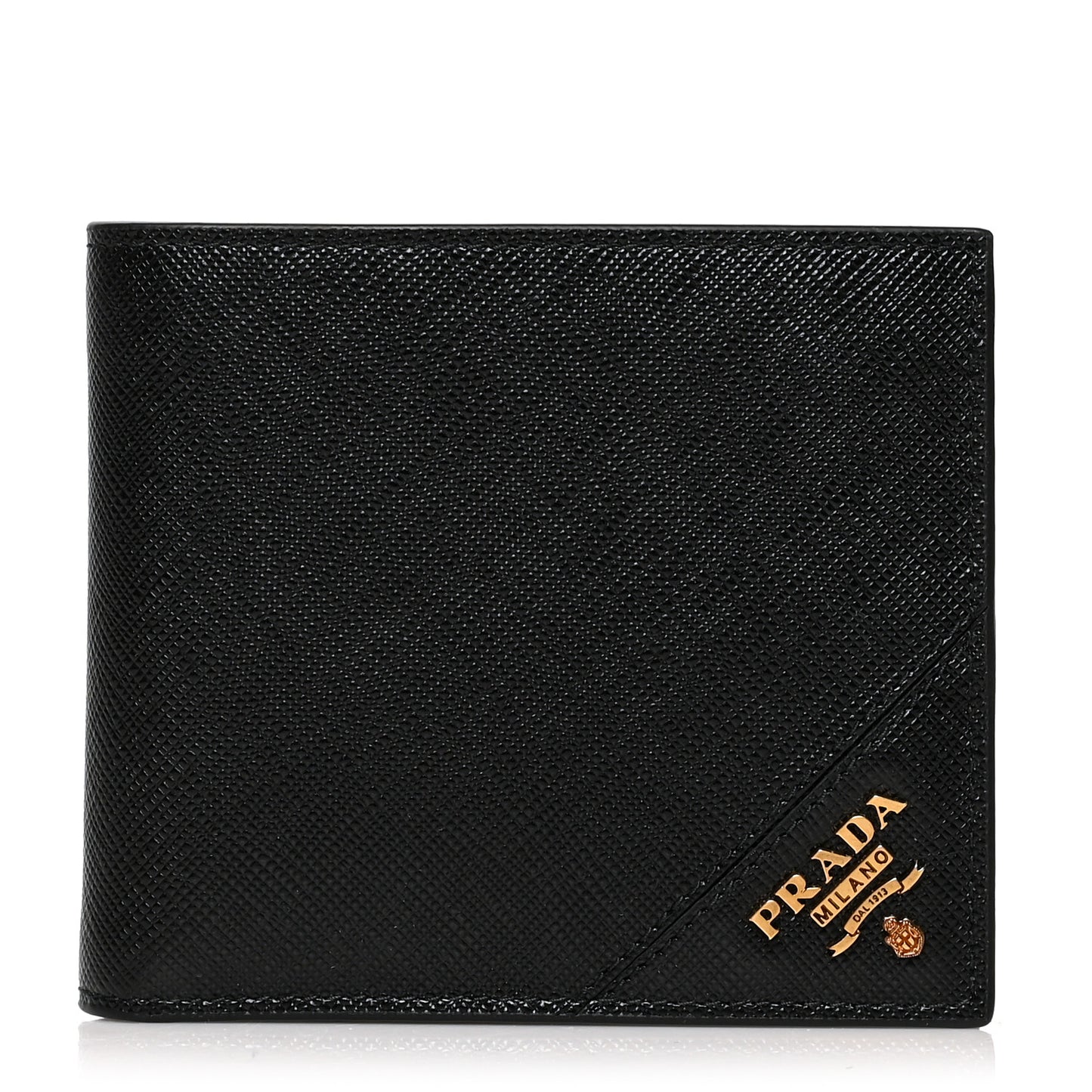 Saffiano Bi-Fold Wallet Black