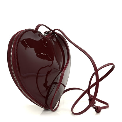 Alaia Patent Calfskin Le Coeur Bag Garnet Red 3 of 9