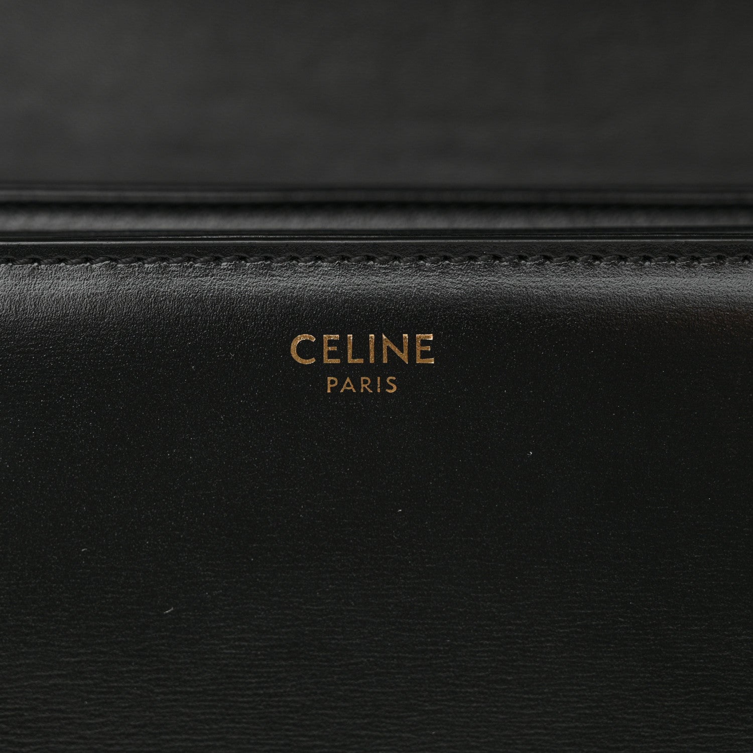 Celine Shiny Calfskin Large Triomphe Black 7 of 11